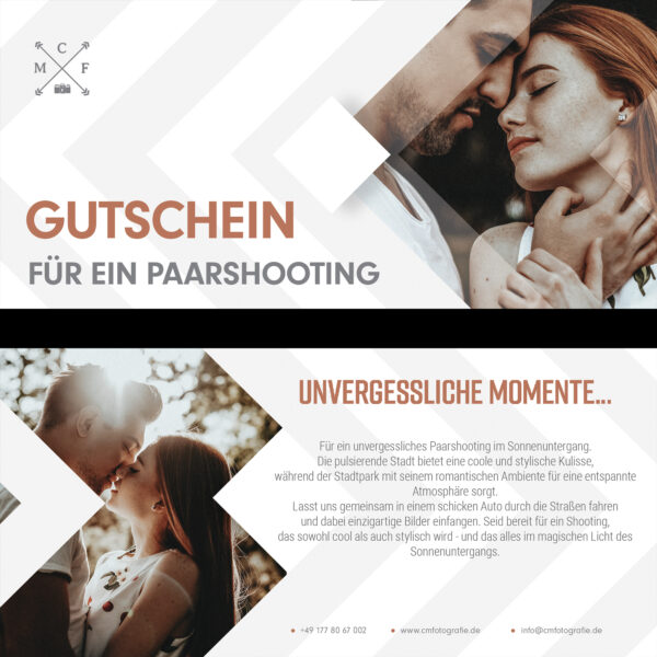 Gutschein für ein Paarshooting